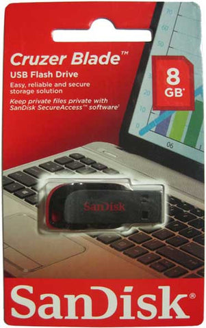 SanDisk Cruzer Blade 8GB USB Flash Pen Drive